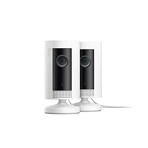 Ring Indoor Cam, Compact Plug-In HD security camera with two-way talk, White, Works with Alexa –...