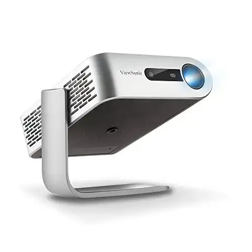 ViewSonic M1+ Portable LED Projector with Auto Keystone, Dual Harman Kardon Bluetooth Speakers and...