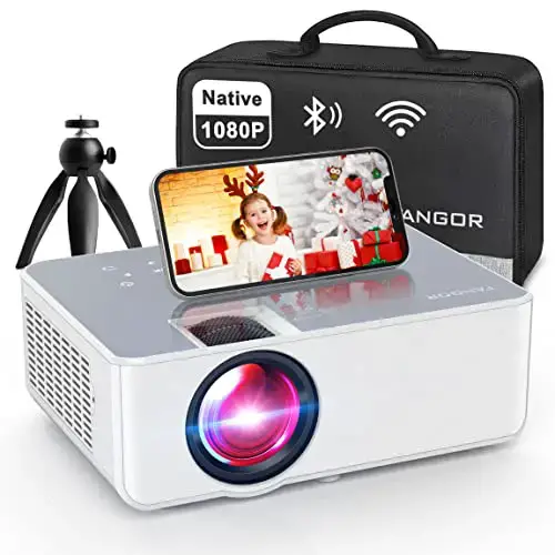 1080P HD Projector, WiFi Projector Bluetooth Projector, FANGOR 230' Portable Movie Projector with...