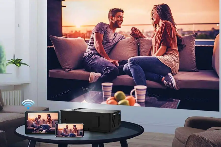 FANGOR WiFi Projector, Native 1080P Full HD Video Pro