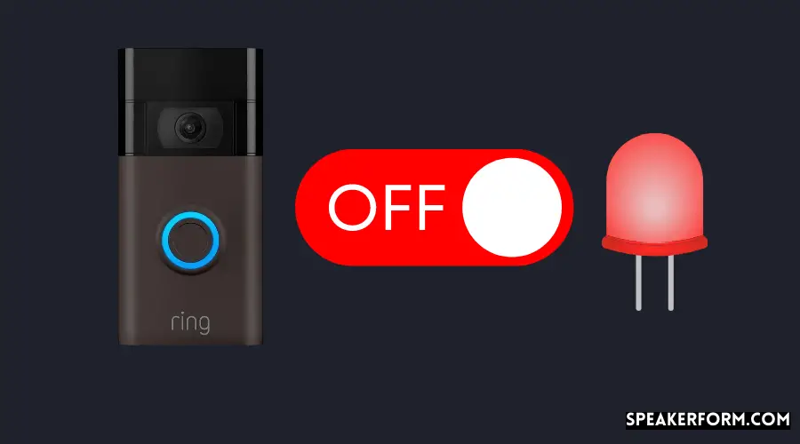 How to Turn off Red Lights on Ring Doorbell