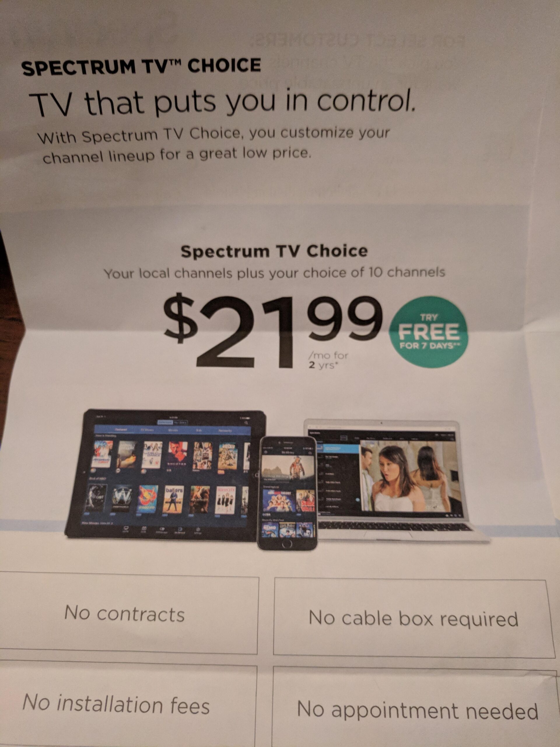 How Much is Spectrum Tv Choice