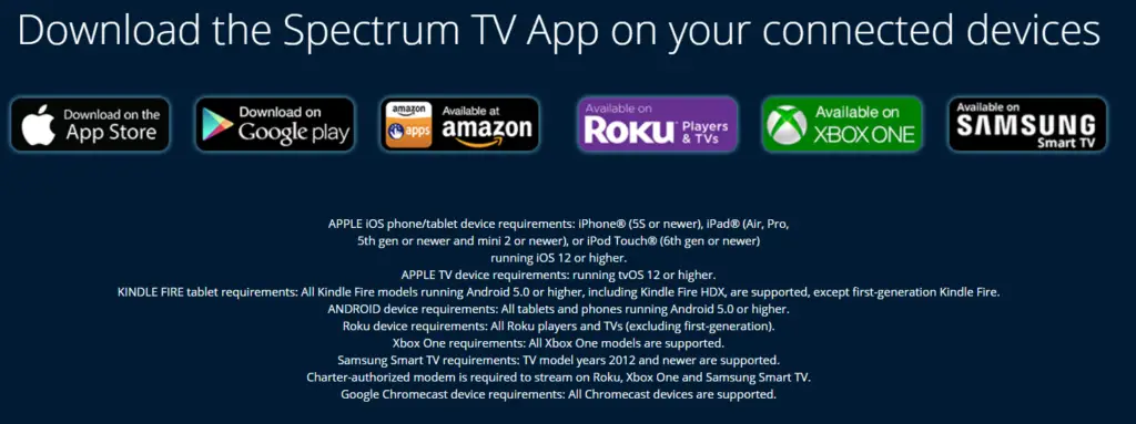 Spectrum App for Google Tv