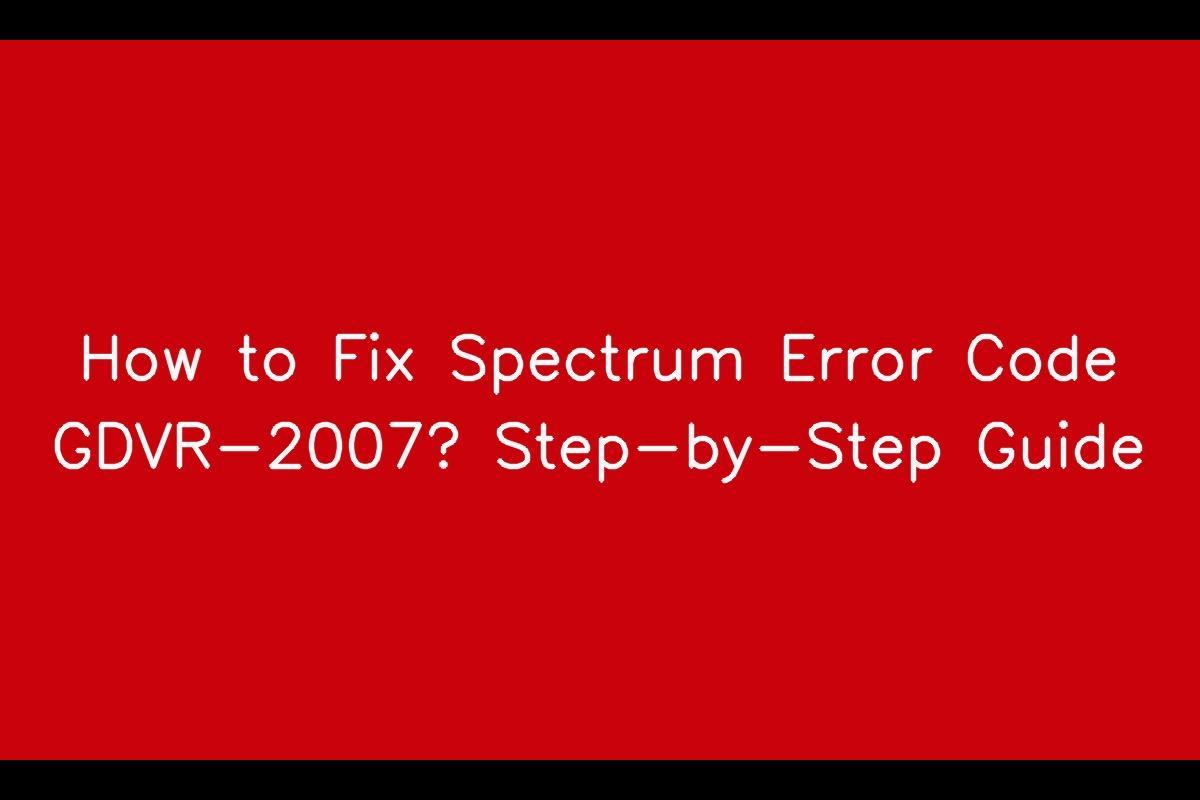 Spectrum Code Gdvr 2007
