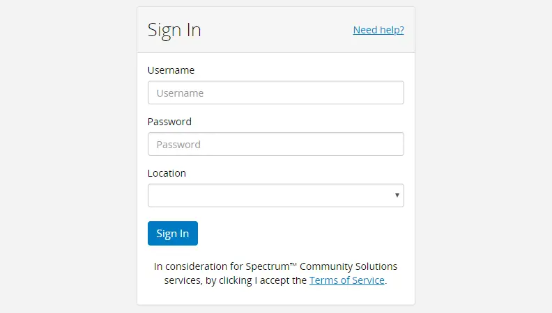 Spectrum Community Solutions Wifi Login