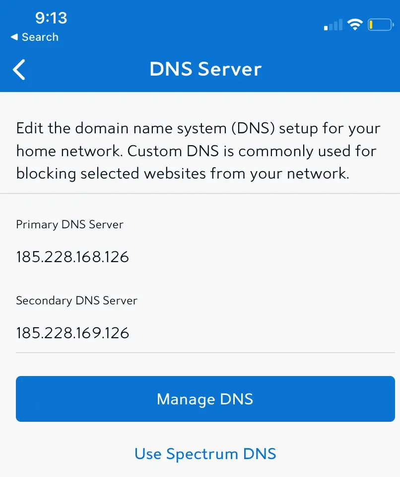 Spectrum Dns Server Not Responding