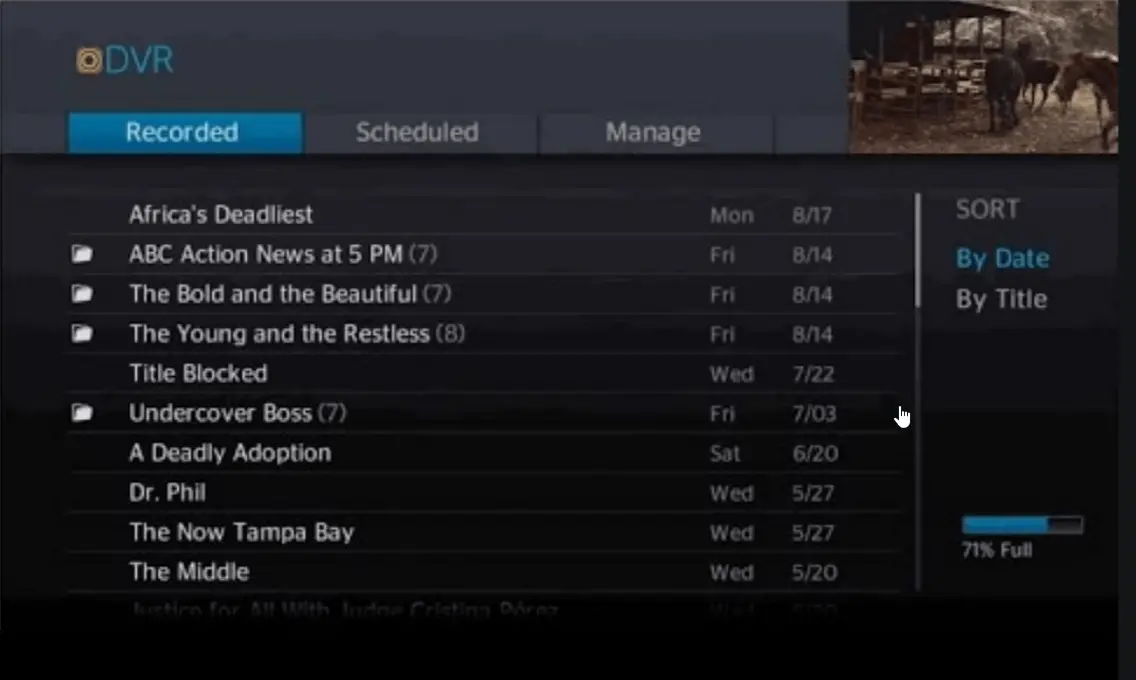 Spectrum Dvr List Changed