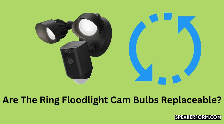 Are The Ring Floodlight Cam Bulbs Replaceable?