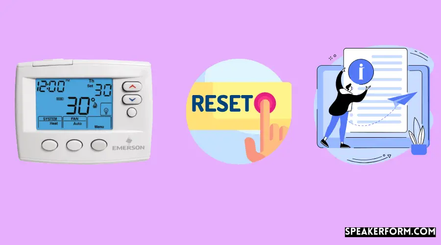 How to Reset Blue Series 6″ Emerson Touchscreen Thermostat