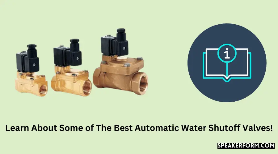 Learn About Some of The Best Automatic Water Shutoff Valves!