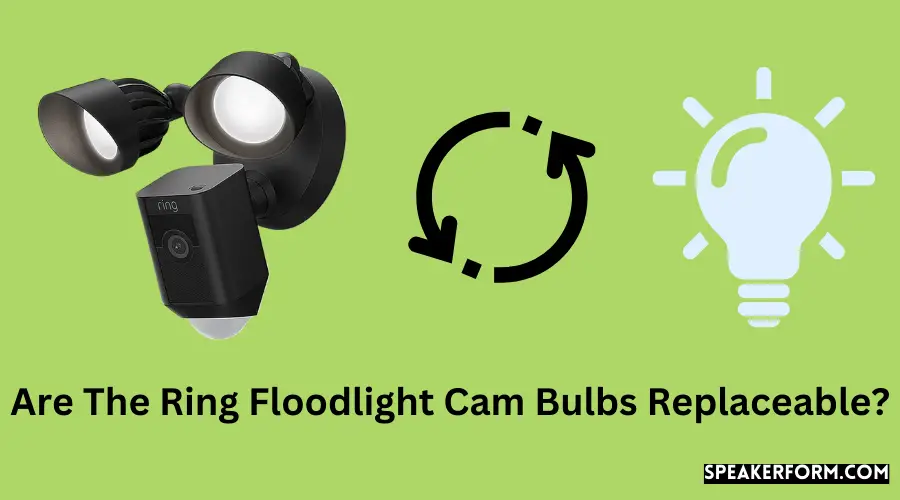 Are The Ring Floodlight Cam Bulbs Replaceable?