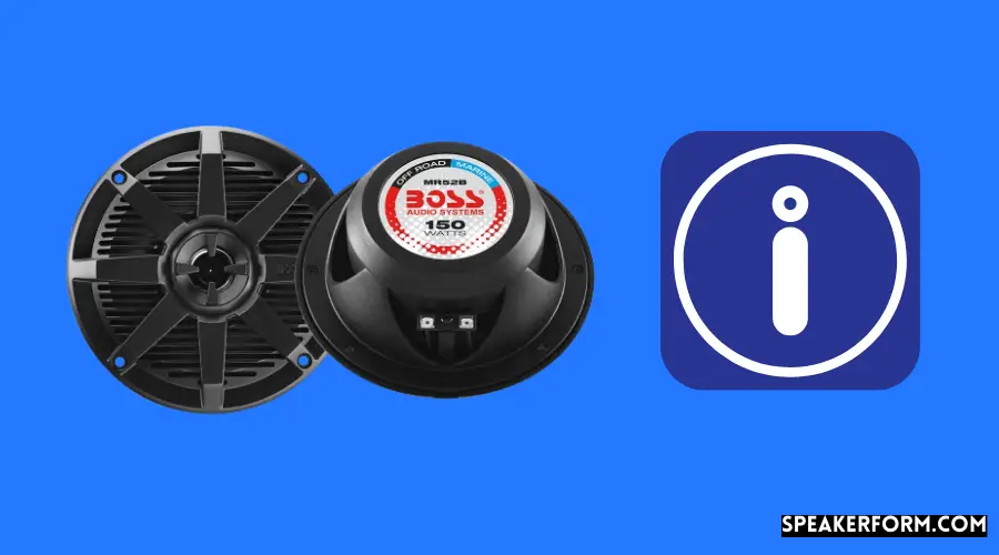 BOSS Audio Systems MR52B 2 Way Weatherproof Marine Speakers