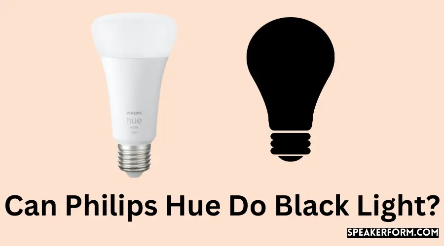 Can Philips Hue Do Black Light?