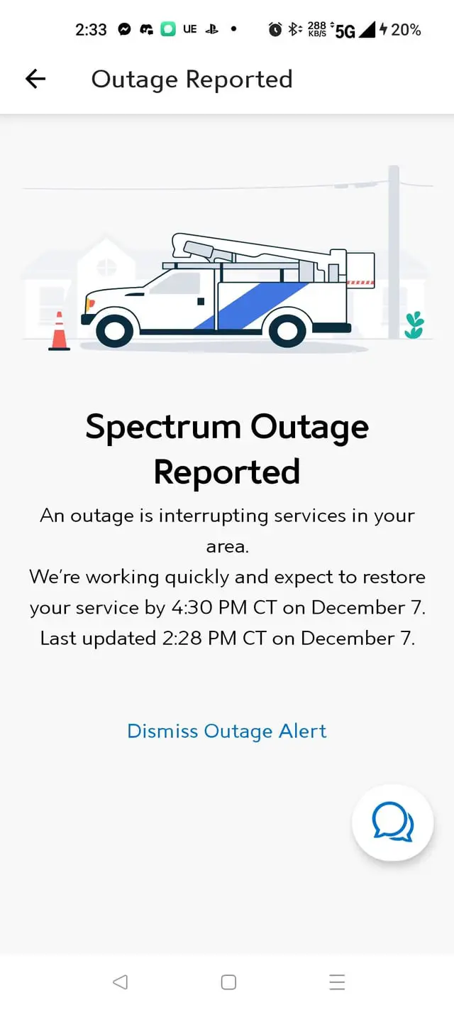 Is It down Spectrum Internet
