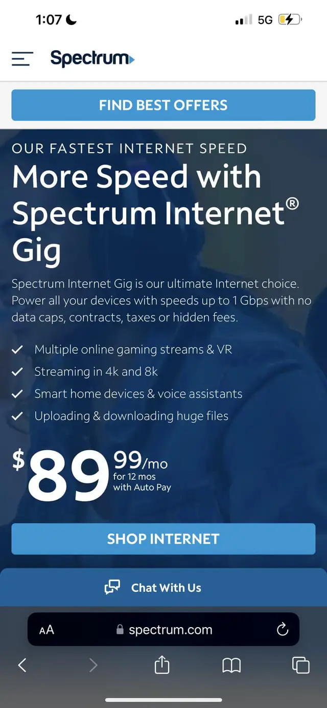 What is Spectrum Internet Gig